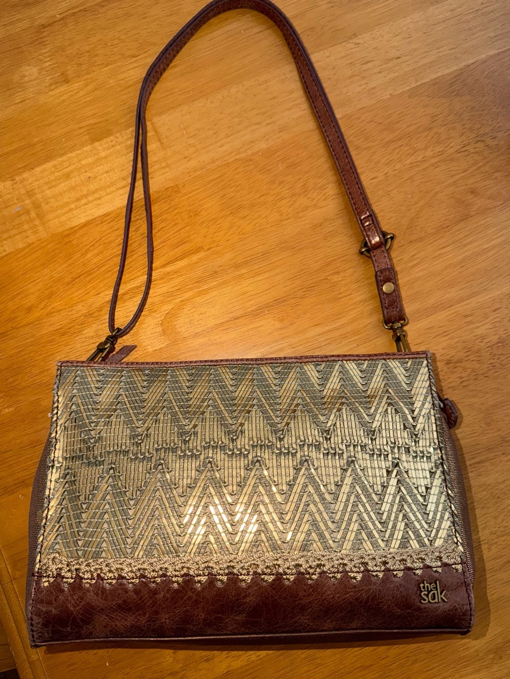 The Sak Leather Crossbody. Like new!